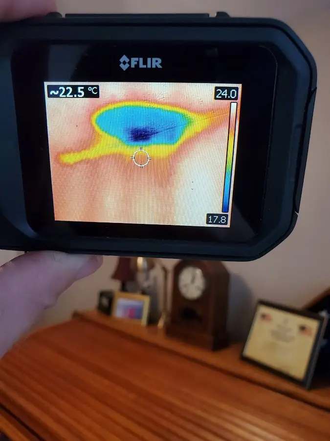 Thermal imaging inspection for water damage in Erwin